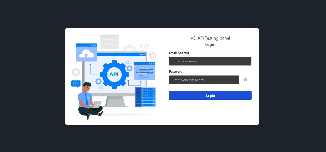Website with Dashboard